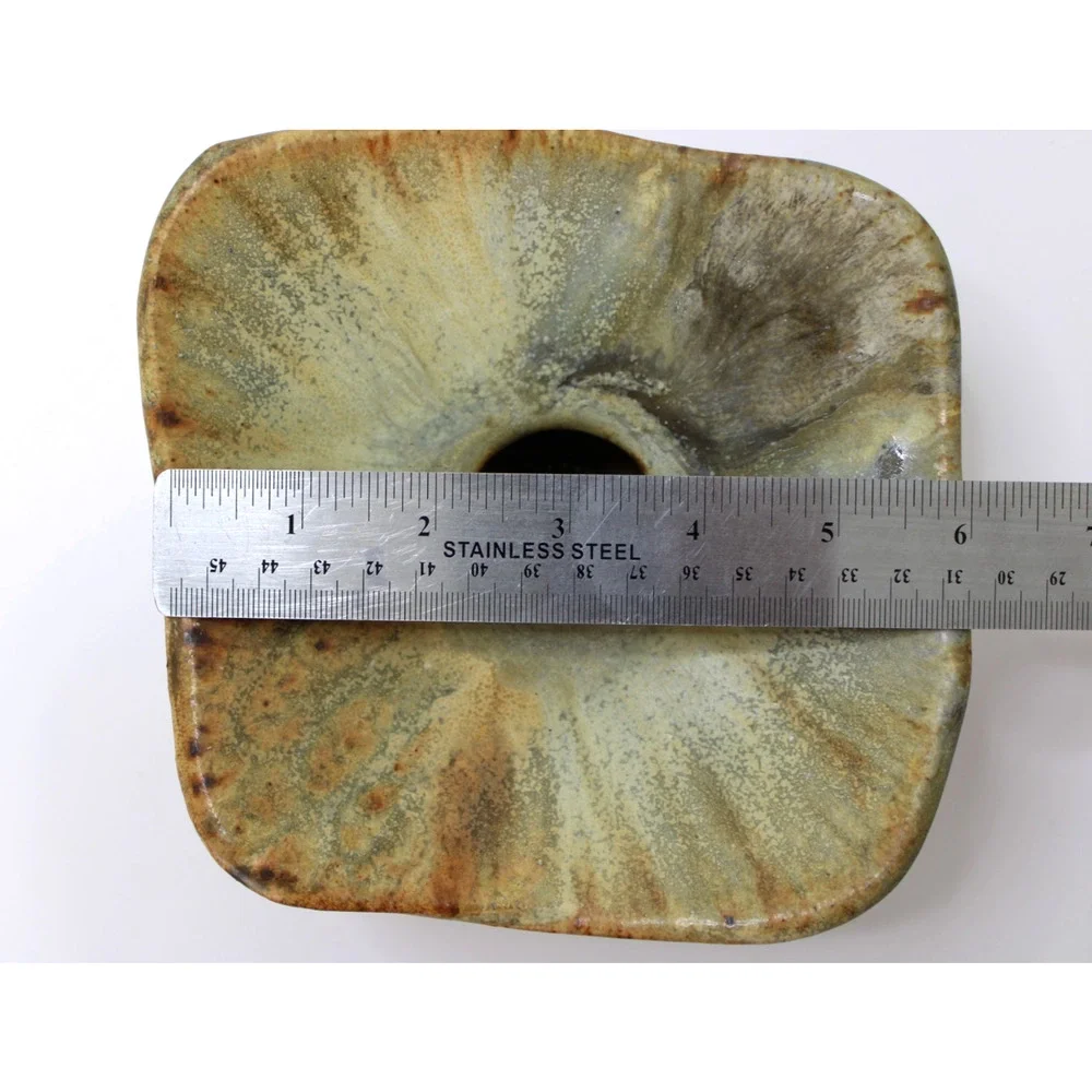 Studio Pottery Nature Dish Signed 